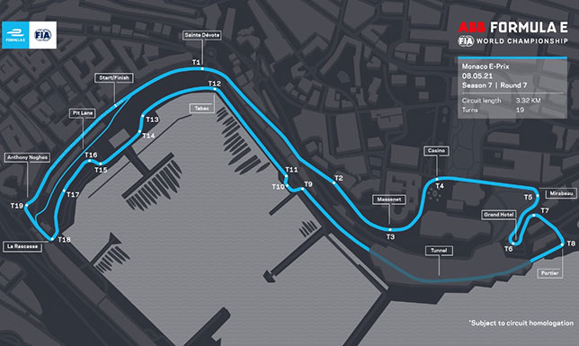 Формула E: Представлена трасса гонки в Монако