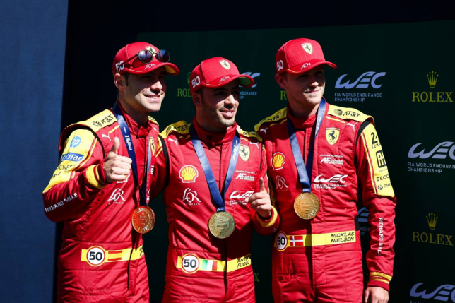 WEC: Три Ferrari стартуют с трёх первых позиций в Спа