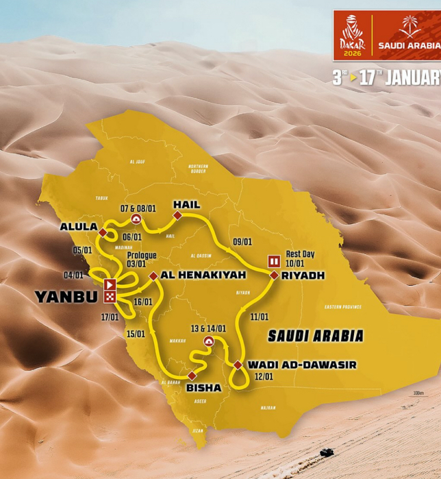 Дакар-2026: До старта остаётся меньше двух недель