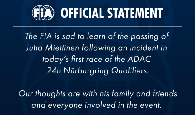 Трагедия на Нюрбургринге &ndash; гонку возобновлять не стали